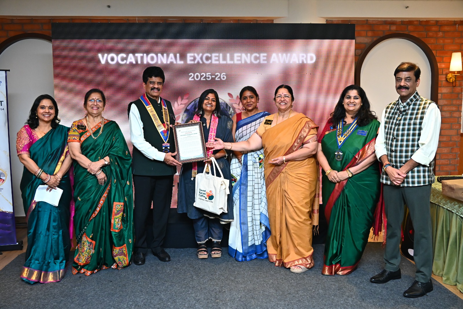 Rotary Club of Chennai Spotlight honors Raaji Naveen with the Vocational Excellence Award in Education at the 2026 Awards