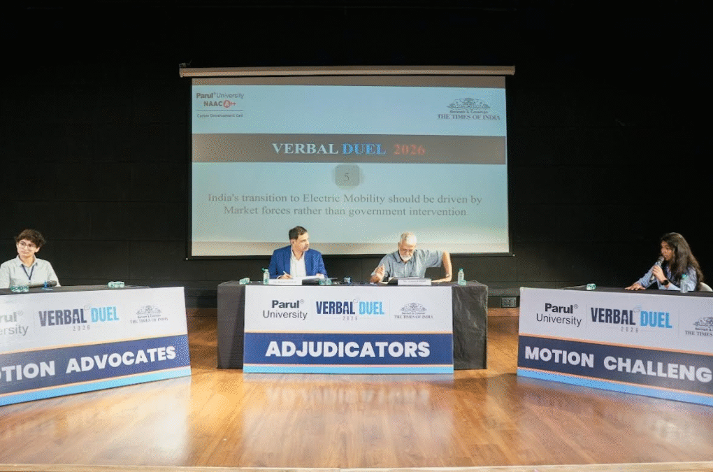 Parul University Hosts Verbal Duel 2026, Bringing Industry Perspectives to a State-Level Inter-University Debate