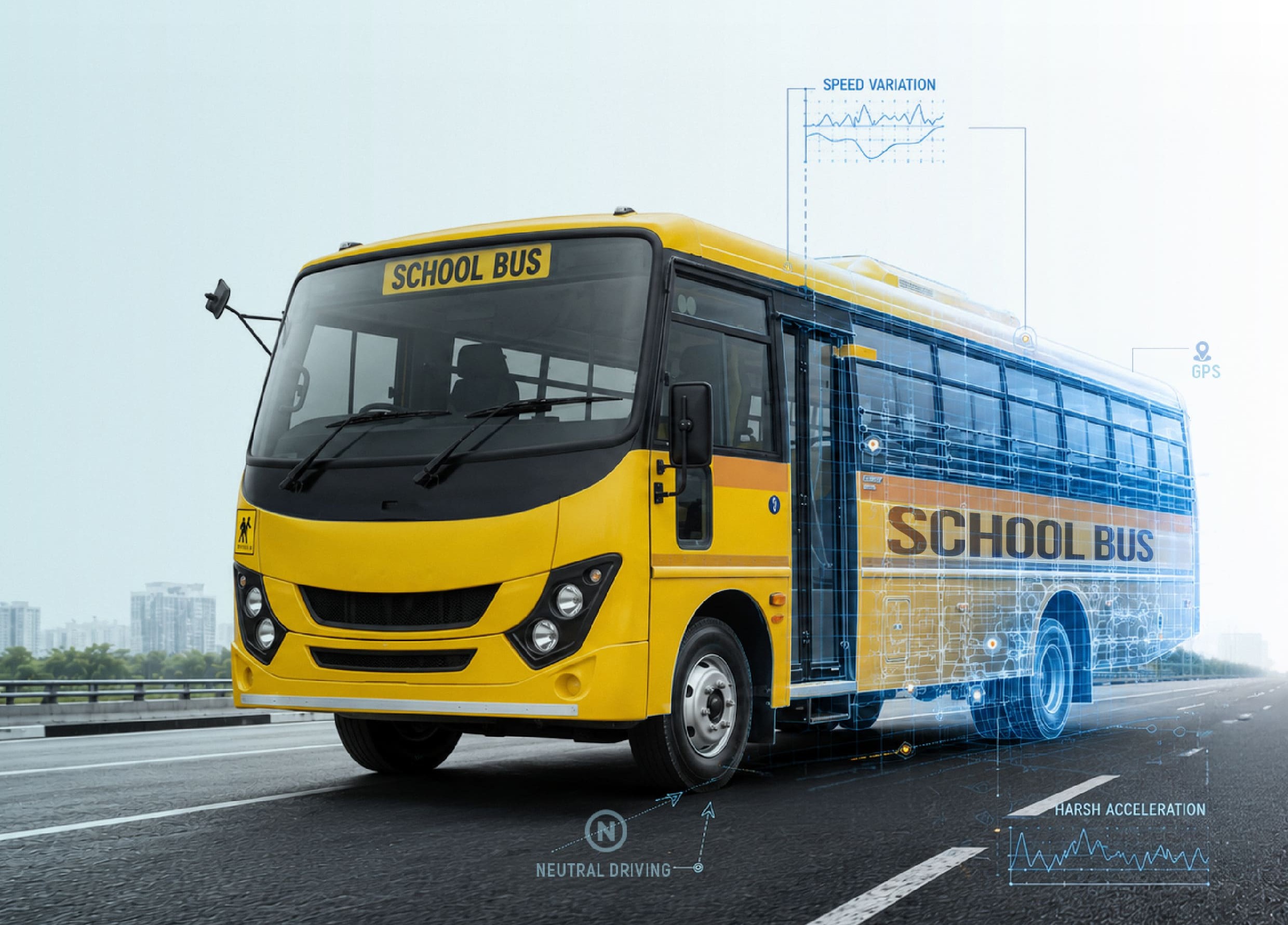 75,000+ School Bus Safety Events recorded across 61 Indian cities in H1, reveals Intangles study