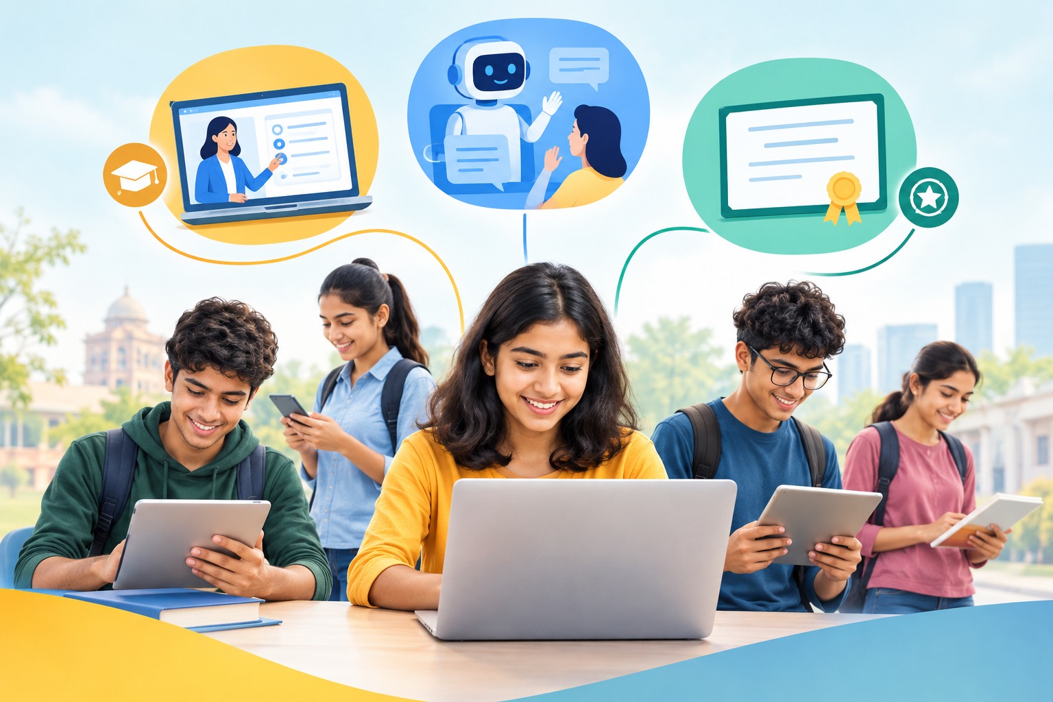 India's Youth Get Free Exam Coaching, a Personal AI Tutor and an AI Proficiency Certificate, Powered by YellowDots DPI